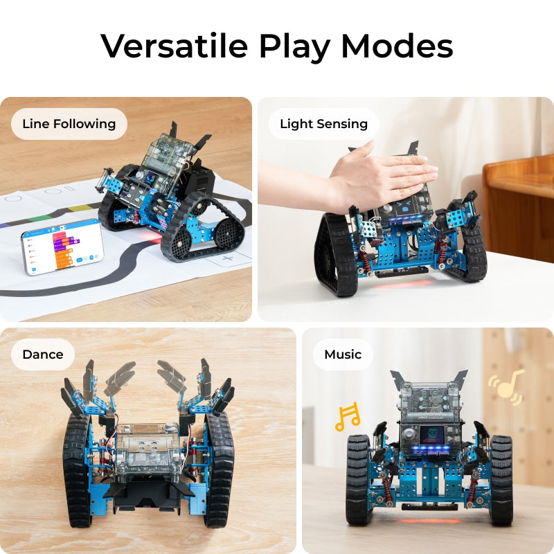 Makeblock mBot2 Rover Robotics Kit: Kid's Interactive Emo Robot for Coding Learning and Outdoor Play